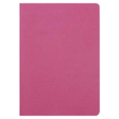 Image de Clairefontaine 733002C Collection Age Bag Un Cahier Agrafé Rouge A4 21x29,7 cm 96 Pages Unies Blanches Papier 90 g Couverture Carte Lustrée Grain Cuir