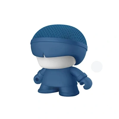 Image de Xoopar Mini Enceinte Bluetooth Portable Xboy Lumineuse LED Son Puissant 360 Télécommande Selfie Intégrée (Bleu)