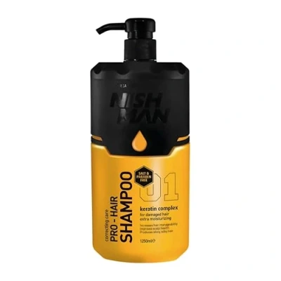 Image de NISHMAN SHAMPOO KERATIN COMPLEX 1250 ML, SHAMPOOING COMPLEXE KÉRATINIQUE