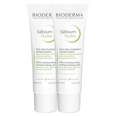 Image de Sébium Hydra Hydrate et Nourrit Intensément Compense les Effets Secondaires des Traitements Très bonne Tolérance Fabriqué en France Lot de 2x40ML