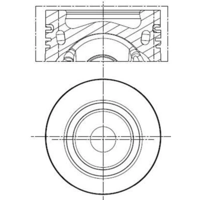 Image de Piston MAHLE ORIGINAL 028 PI 00141 000