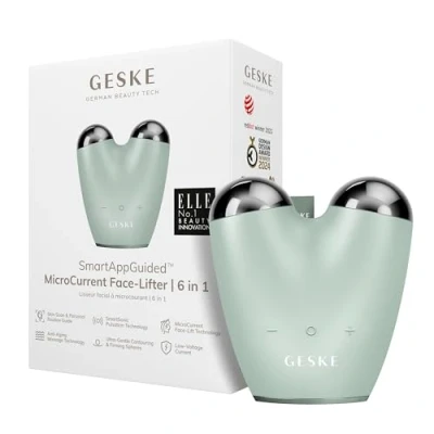 Image de GESKE SmartAppGuided™ MicroCurrent Face Lifter 6 in 1 Lifting facial Outils de soins la peau visage Appareil anti âge Micro courant contre les rides