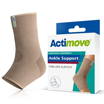 Image de Actimove® EVERYDAY SUPPORTS Chevillère Compression ferme, soutien durable Design hélix Pour une utilisation excessive et des douleurs chroniques de la cheville Beige Taille S