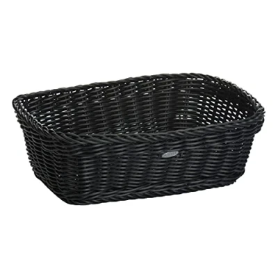 Image de Westmark Panier Multi usage, convient pour l&#039;hôtellerie et la restauration, Rectangulaire, env. 31,5 x 22 10 cm, Fibres synthétiques, Saleen Edition, Noir, 02020019101