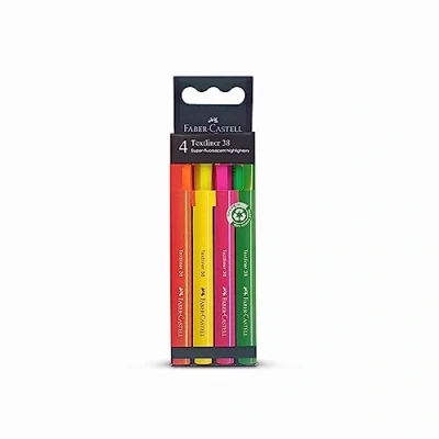 Image de Faber Castell Textliner 38 Lot de 4 surligneurs Multicolore