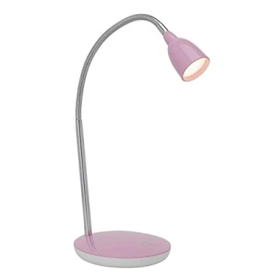 Image de BRILLIANT lampe Anthony de table LED fer/rose 1x 2,4 W intégrée, (200lm, 3000K) Échelle A ++ à E Avec pressostat sur la base