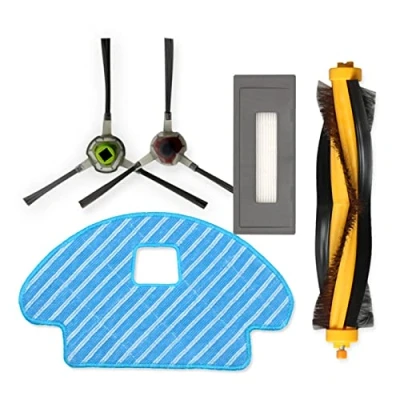 Image de WANGCL Kit d&#039;accessoires pour ECOVACS DEEBOT OZMO 930 /ECOVACS DG36, pièces de rechange, brosses, filtres et chiffons aspirateur robot