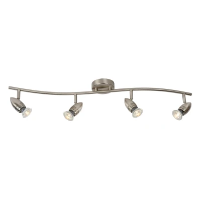 Image de Lucide CARO LED Spot Plafond GU10 4x5W 2700K Chrome Dépoli