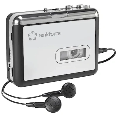 Image de Renkforce Convertisseur numérique de Cassettes Audio RF CP 170 avec écouteurs