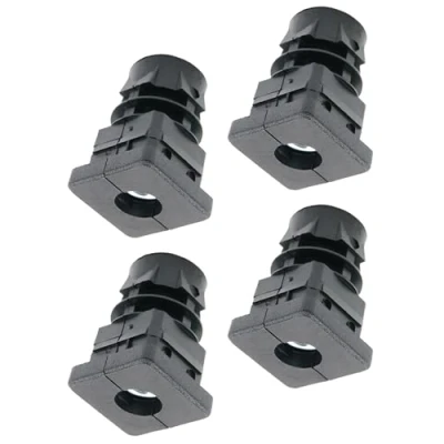 Image de Design61 Lot de 4 bouchons filetés carrés 25 x mm, 2 avec filetage intérieur M10