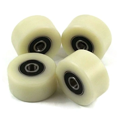 Image de Lot de 4 roues en nylon polyamide 40 mm diamètre 20 large Roulements 8 Usinage précision UE (40 8)