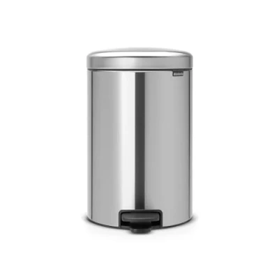 Image de Brabantia 111907 New Icon Poubelle à Pédale Acier Inoxydable Argent 29 x 33,5 46 cm 20 L