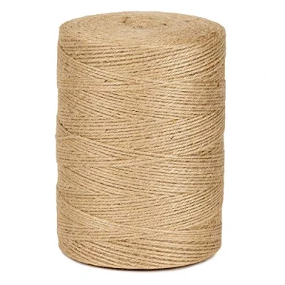 Image de Ficelle Jute Naturel 2mm Bobine 800 m La Cordeline CJN34, pour jardinage, bricolage, activités manuelles et DIY