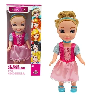 Image de FAIRYTALE PRINCESS, Poupée 25 cm, avec Tenue de Princesse et Accessoires, Modèle Cendrillon, Jouets pour Enfants à partir 3 Ans, GIOCHI PREZIOSI, FAT003