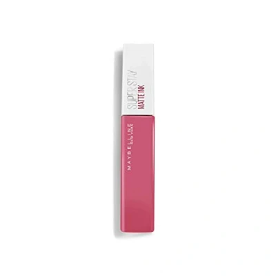 Image de Maybelline New York Rouge à Lèvres Mat Liquide Longue Tenue Superstay Matte Ink Teinte : Inspirer (125), 5 ml