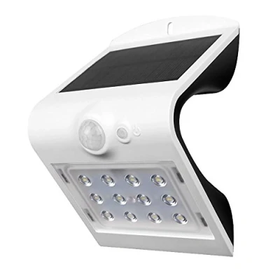 Image de V TAC VT 767 2 8276 Lampadaire dextérieur Solaire avec détecteur de mouvements 1.5 W Blanc Naturel