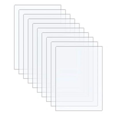Image de Langaelex 10 pièces 250 x 200 1mm Plaque Acrylique Transparente Plexiglas Transparent pour le Remplacement du Verre Cadre Photo, l&#039;affichage des Projets, la Peinture (8 * pouces)