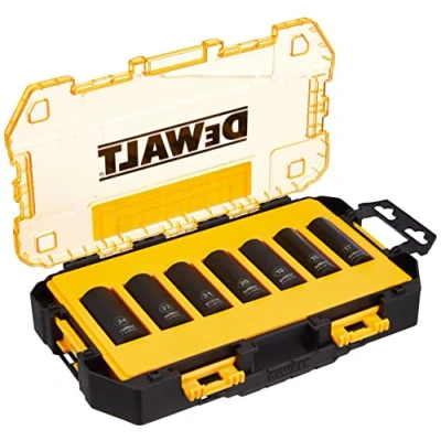 Image de DEWALT DWMT74737 0 Jeu de 7 douilles métriques à impact profond 1/2&quot;