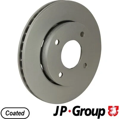 Image de JP GROUP 3963100800 Disque de frein Essieu avant 256 24 4 ventilé revêtu MITSUBISHI: Colt 6, VI CZC Cabriolet, SMART: Forfour I