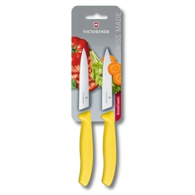 Image de Victorinox Paring Knife Set Swiss Classic Yellow 2 Piece