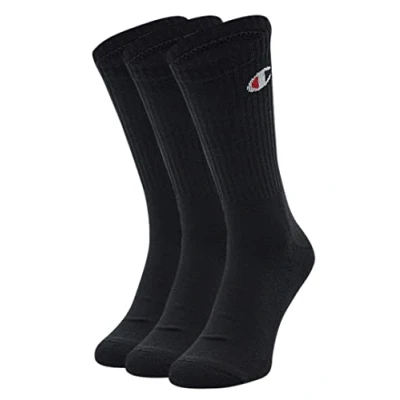 Image de Champion Mixte Socks Basics 3pk Crew Protège Bas &amp; Socquettes, Noir, 35 38 EU