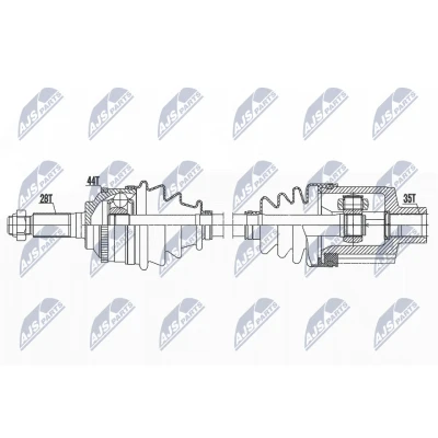 Image de Essieu moteur NTY NPW MZ 084