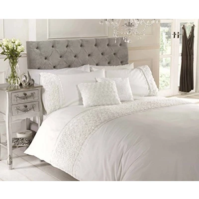 Image de Rapport Duvet Ensemble de housse couette Literie Rose et ruban surélevés Polycoton, coton polyester