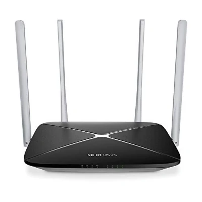 Image de Mercusys AC12 routeur sans fil Fast Ethernet Bi bande (2,4 GHz / 5 GHz) Noir Neuf