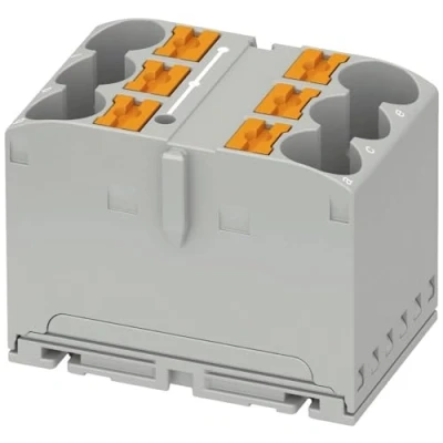 Image de Bloc de distribution Phoenix Contact PTFIX 6X10/S GY 1082387 6 pôles 0.5 mm² 10 gris