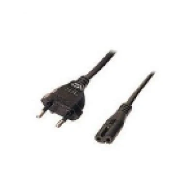 Image de Cordon d alimentation bipolaire pour PC portable noir 3,0 m