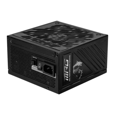 Image de Alimentation MSI MPG A850GS PCIE5 850W, 80 PLUS Gold, 100% modulaire, PCIe 5.0, Ultra silencieuse Neuf