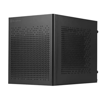 Image de SilverStone Technology SUGO 16, Noir, Châssis Cube Mini ITX Tout en Acier, SST SG16W (Noir)
