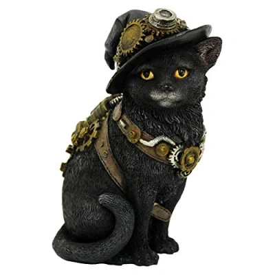 Image de Nemesis Now Figurine de Chat en résine Noir 21 cm Taille Unique