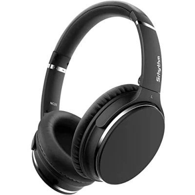 Image de Srhythm NC25 Casque Bluetooth sans Fil Reducteur de Bruit Active, 50H Autonomie et Charge Rapide, Ecouteurs Connexion à 2 Appareils, Très léger avec Micro, Mode Transparence Jeu, Mémoire Forme