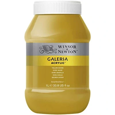 Image de Winsor &amp; Newton Acrylique Galeria 1L Jaune Ocre Série 1