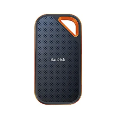 Image de SanDisk Extreme PRO 1 To Disque SSD Externe, Portable SSD, jusqu&#039;à 2000 Mo/s en lecture, 1000 écriture, USB C, Résistance à la poussière et l&#039;eau classée IP65, NVMe Noir