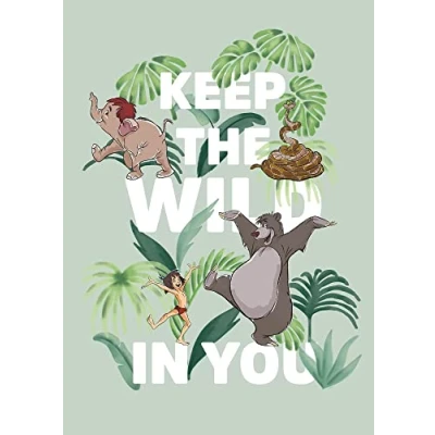 Image de Komar Jungle Book Keep the Wild Taille : 50 x 70 cm Tableau mural, poster (sans cadre) Disney