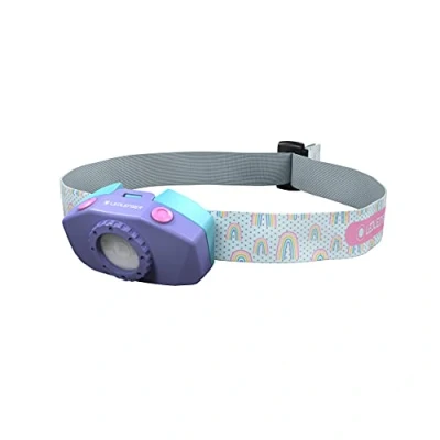 Image de Ledlenser KidLED2 lampe frontale LED d&#039;extérieur à piles pour enfants, super lumineuse, 40 lumens, lumière amovible, de camping promener le chien, jusqu&#039;à 20 heures