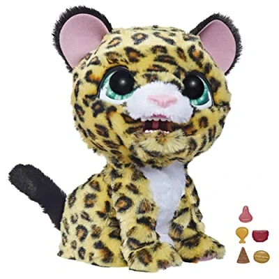 Image de furReal Lil&#039; Wilds, Lolly Le léopard, Peluche animatronique électronique avec Plus de 40 Sons et réactions, dès 4 Ans