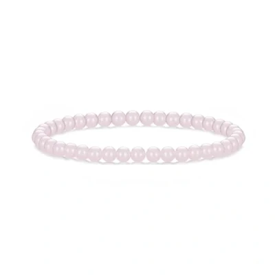 Image de Philip Jones Bracelet extensible en quartz rose avec mini perles, rose,