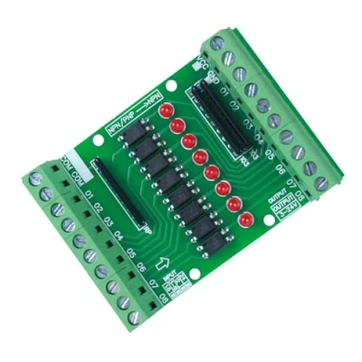 Image de Carte d&#039;Isolation Optocoupleur,8 Canaux Module Optocoupleur DC 3.3V 5V PNP NPN Convertisseur de Signal Sortie Bas Niveau Elevé