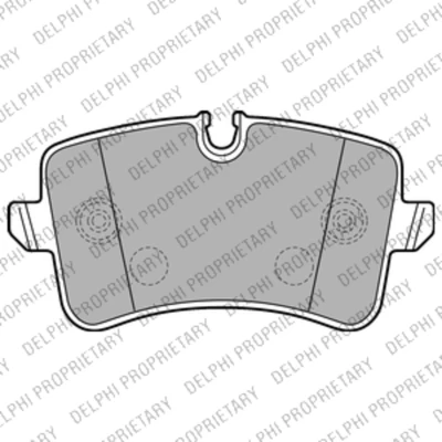 Image de DELPHI LP2226 Jeu de plaquettes frein contact signal d&#039;usure inclus avec tôle anti bruit accessoires AUDI: A8 D4