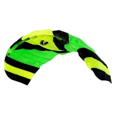 Image de Wolkenstürmer Paraflex Sport 2.3 Cerf Volant, Vert Aile de Traction 2 Lignes pour débutants et Enfants à partir 10 Ans Voile Kitesurf