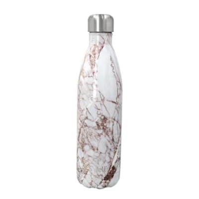 Image de Bouteille S&#039;well en Acier inoxydable, 750ml, Or Calacatta, Anti fuite, à triple isolation pour boissons chaudes et froides jusqu&#039;à 48h froides/24h