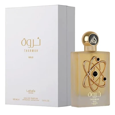 Image de Lattafa Pride Tharwah Gold 100 ML Eau de Parfum Libre Intense