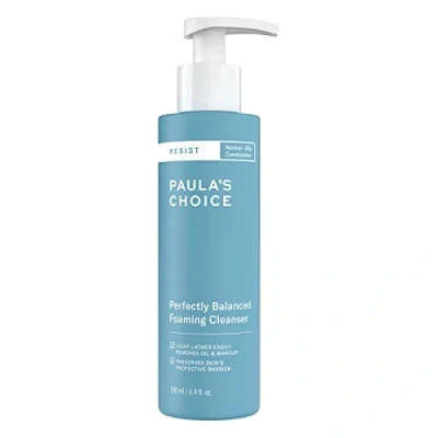 Image de Paula&#039;s Choice RESIST Anti Âge Nettoyant Moussant Visage Réduit les Points Noirs &amp; Imperfections Demaquillant avec Acide Hyaluronique Peaux Mixtes à Grasses 190 ml