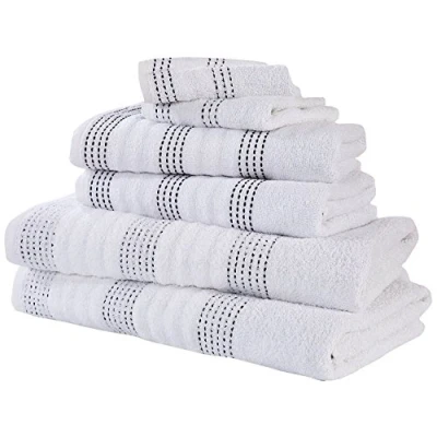 Image de Rapport Serviette de Spa, 100% Coton, Blanc, 120 x 70 1 cm