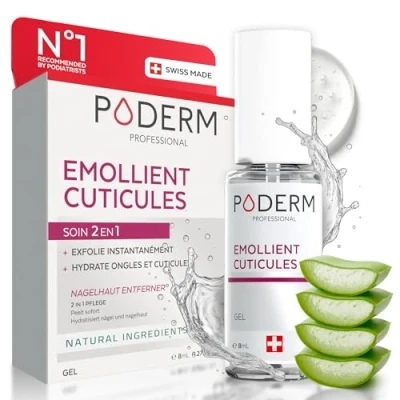 Image de Poderm Emollient Cuticule 2en1 Exfolie et Hydrate les Cuticules Elimine Peaux Mortes Cuticle Remover Swiss Lab