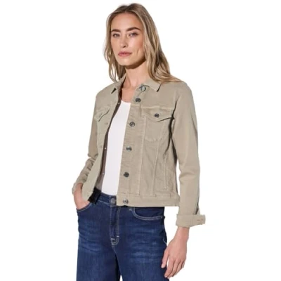 Image de STREET ONE A212420 Blouson en Jean, Beige délavé, 38 Femmes
