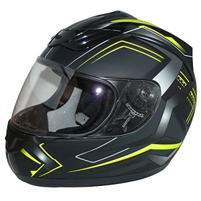 Image de protectWEAR Protéger Porter un casque H510 Flèche noir mat/jaune fluo M